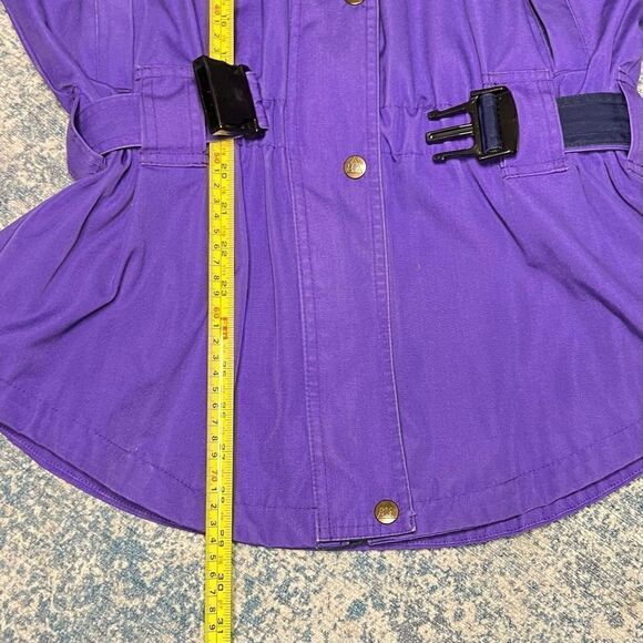SOS Sportswear of Sweden Thinsulate Vintage Belted Ski Coat, Purple, Women’s 8 - Picture 4 of 16